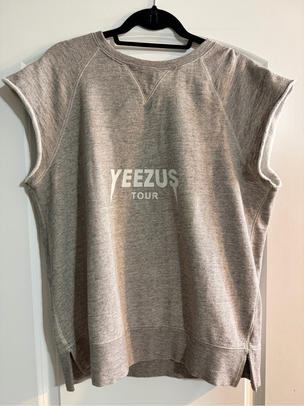 Yeezy Light Heather Gray 'Yeezus Tour' Short Sleeve Pullover